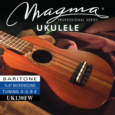 Magma Strings UK130FW - Струны для укулеле баритон гавайский строй 1-E / 2-B / 3-G / 4-D, Серия: Microentorchadas