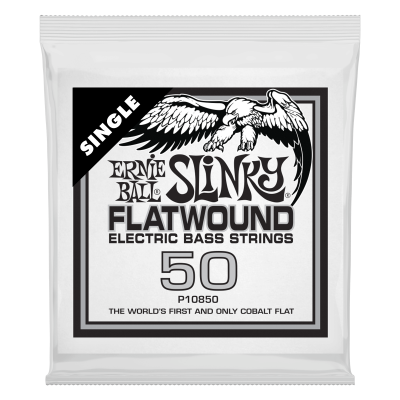 Ernie Ball 10850 струна для бас-гитар. Никель, калибр .050 гладкая обмотка