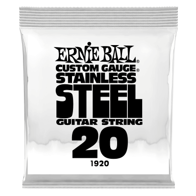 Ernie Ball 1920 струна одиночная для электрогитары, Серия Stainless Steel, Калибр: 20, Сердцевина: шестигранник; сталь, покрытая оловом, Обмотка: Ernie Ball 1920 струна одиночная для электрогитары, Серия Stainless Steel, Калибр: 20, Сердцевина: шестигранник; сталь, покрытая оловом, Обмотка: