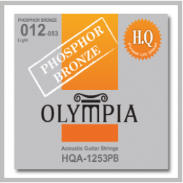 Olympia HQA1253PB Струны для акустической гитары, фосфорная бронза, сильное натяжение (12 - 16 - 24 - 32 - 42 - 53) Olympia HQA1253PB Струны для акустической гитары, фосфорная бронза, сильное натяжение (12 - 16 - 24 - 32 - 42 - 53)