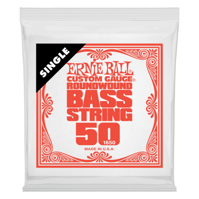 Ernie Ball 1650 струна для бас-гитар. Никель, калибр .050