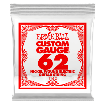 Ernie Ball 1162 струна для электро и акустических гитар. Сталь, калибр .062 Ernie Ball 1162 струна для электро и акустических гитар. Сталь, калибр .062