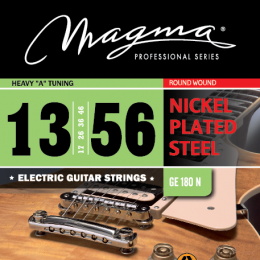 Magma Strings GE180N - Струны для электрогитары, Серия: Nickel Plated Steel, Калибр: 13-17-26-36-46-56, Обмотка: круглая, никелированая сталь, Натяжен