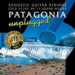 Magma Strings GA130G12 - Струны для 12-струнной акустической гитары 11-52, Серия: Patagonia Unplugged - 85/15, Калибр: 11-15-23-32-42-52, Обмотка: кру
