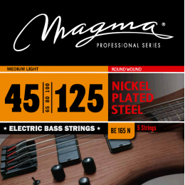 Magma Strings BE165N - Струны для 5-струнной бас-гитары Low B 45-125, Серия: Nickel Plated Steel, Калибр: 45-65-80-100-125, Обмотка: круглая, никелиро Magma Strings BE165N - Струны для 5-струнной бас-гитары Low B 45-125, Серия: Nickel Plated Steel, Калибр: 45-65-80-100-125, Обмотка: круглая, никелиро