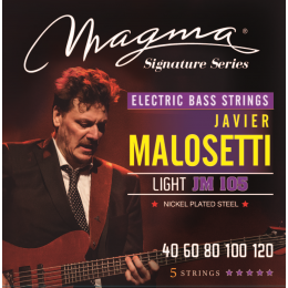 Magma Strings JM105 - Струны для 5-струнной бас-гитары Low B Javier Malosetti 40-120, Серия: Signature, Калибр: 40-60-80-100-120, Обмотка: никелирован
