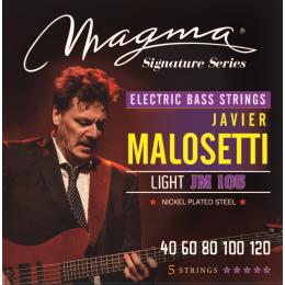 Magma Strings JM105 - Струны для 5-струнной бас-гитары Low B Javier Malosetti 40-120, Серия: Signature, Калибр: 40-60-80-100-120, Обмотка: никелирован Magma Strings JM105 - Струны для 5-струнной бас-гитары Low B Javier Malosetti 40-120, Серия: Signature, Калибр: 40-60-80-100-120, Обмотка: никелирован