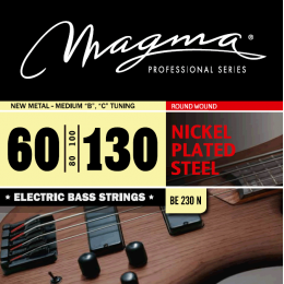 Magma Strings BE230N - Струны для бас-гитары 60-130, Серия: Nickel Plated Steel, Калибр: 60-80-100-130, Обмотка: круглая, никелированая сталь, Натяжен Magma Strings BE230N - Струны для бас-гитары 60-130, Серия: Nickel Plated Steel, Калибр: 60-80-100-130, Обмотка: круглая, никелированая сталь, Натяжен