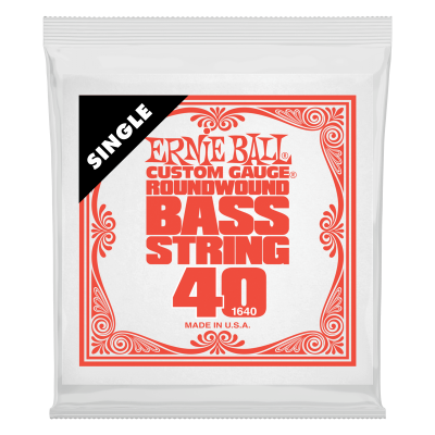 Ernie Ball 1640 струна для бас-гитар. Никель, калибр .040 Ernie Ball 1640 струна для бас-гитар. Никель, калибр .040