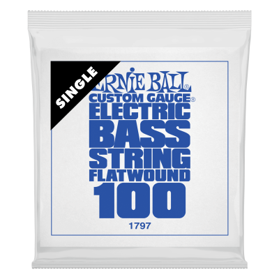 Ernie Ball 1797 струна одиночная для бас-гитары, Серия Flatwound, Калибр: 100, Сердцевина: шестигранник; сталь, покрытая оловом, Обмотка: плоская, Ernie Ball 1797 струна одиночная для бас-гитары, Серия Flatwound, Калибр: 100, Сердцевина: шестигранник; сталь, покрытая оловом, Обмотка: плоская,
