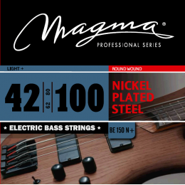 Magma Strings BE150N+ - Струны для бас-гитары, Серия: Nickel Plated Steel, Калибр: 42-62-80-100, Обмотка: круглая, никелированая сталь, Натяжение: Lig Magma Strings BE150N+ - Струны для бас-гитары, Серия: Nickel Plated Steel, Калибр: 42-62-80-100, Обмотка: круглая, никелированая сталь, Натяжение: Lig