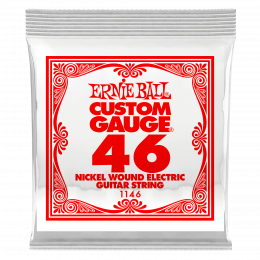 Ernie Ball 1146 струна для электро и акустических гитар. Никель, в оплётке, калибр .046 Ernie Ball 1146 струна для электро и акустических гитар. Никель, в оплётке, калибр .046