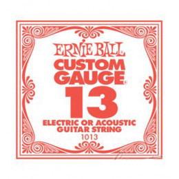 Ernie Ball 1013 струна для электро и акустических гитар. Сталь, калибр .013