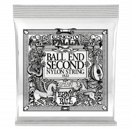 Ernie Ball 1522 2я струна для классической гитары. Черный нейлон, шариковый оконечник, калибр .032 Ernie Ball 1522 2я струна для классической гитары. Черный нейлон, шариковый оконечник, калибр .032