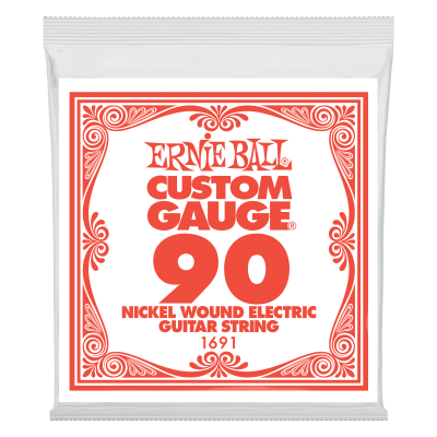 Ernie Ball 1691 струна для электрогитар. Никель, калибр .090