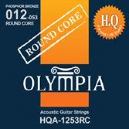 Olympia HQA1253RC струны для акустической гитары, фосфорная брозна, круглый корд, (12 - 16 - 24 - 32 - 42 - 53)