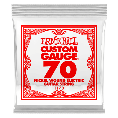 Ernie Ball 1170 струна для электро гитар. Никель, калибр .070 Ernie Ball 1170 струна для электро гитар. Никель, калибр .070