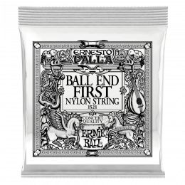 Ernie Ball 1521 1я струна для классической гитары. Черный нейлон, шарик, калибр .028 Ernie Ball 1521 1я струна для классической гитары. Черный нейлон, шарик, калибр .028