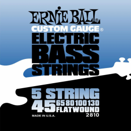 Ernie Ball 2810 струны для 5-струнной бас-гитары Flat Wound Bass 5 (45-65-80-100-130) Ernie Ball 2810 струны для 5-струнной бас-гитары Flat Wound Bass 5 (45-65-80-100-130)
