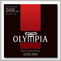 Olympia EGS860 струны для эл.гитары Nickel Wound (8-11-14-21-30-38)