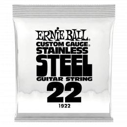 Ernie Ball 1922 струна одиночная для электрогитары, Серия Stainless Steel, Калибр: 22, Сердцевина: шестигранник; сталь, покрытая оловом, Обмотка: Ernie Ball 1922 струна одиночная для электрогитары, Серия Stainless Steel, Калибр: 22, Сердцевина: шестигранник; сталь, покрытая оловом, Обмотка: