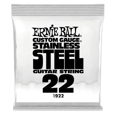 Ernie Ball 1922 струна одиночная для электрогитары, Серия Stainless Steel, Калибр: 22, Сердцевина: шестигранник; сталь, покрытая оловом, Обмотка: Ernie Ball 1922 струна одиночная для электрогитары, Серия Stainless Steel, Калибр: 22, Сердцевина: шестигранник; сталь, покрытая оловом, Обмотка: