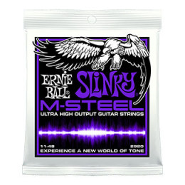 Ernie Ball 2920 струны для эл.гитары M-STEEL Power Slinky (11-14-18p-28-38-48)