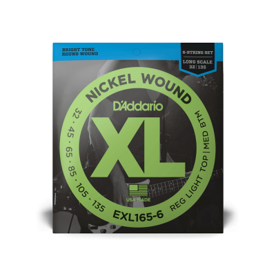 D'addario EXL165-6 - струны для 6 струнной бас-гитары ( 32 - 135 ) никель D'addario EXL165-6 - струны для 6 струнной бас-гитары ( 32 - 135 ) никель