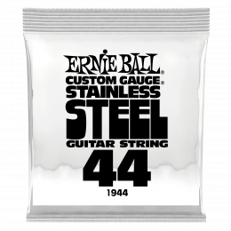 Ernie Ball 1944 струна одиночная для электрогитары, Серия Stainless Steel, Калибр: 44, Сердцевина: шестигранник; сталь, покрытая оловом, Обмотка: