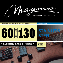 Magma Strings BE230S - Струны для бас-гитары 60-130, Серия: Stainless Steel, Калибр: 60-80-100-130, Обмотка: круглая, нержавеющая сталь, Натяжение: Ne