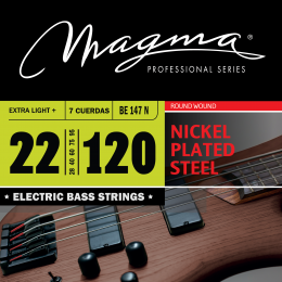 Magma Strings BE147N - Струны для 7-струнной бас-гитары 22-120, Серия: Nickel Plated Steel, Калибр: 22-28-40-60-75-95-120, Обмотка: круглая, никелиров