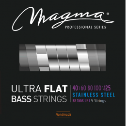 Magma Strings BE155SUF - Струны с плоской обмоткой для 5-струнной бас-гитары Low B 40-125, Серия: Ultra Flat, Калибр: 40-60-80-100-125, Обмотка: плоск