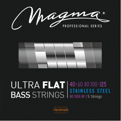 Magma Strings BE155SUF - Струны с плоской обмоткой для 5-струнной бас-гитары Low B 40-125, Серия: Ultra Flat, Калибр: 40-60-80-100-125, Обмотка: плоск Magma Strings BE155SUF - Струны с плоской обмоткой для 5-струнной бас-гитары Low B 40-125, Серия: Ultra Flat, Калибр: 40-60-80-100-125, Обмотка: плоск