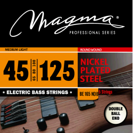 Magma Strings BE165NDB - Струны для 5-струнной бас-гитары Low B Double Ball End 45-125, Серия: Double Ball End, Калибр: 45-65-80-100-125, Обмотка: кру Magma Strings BE165NDB - Струны для 5-струнной бас-гитары Low B Double Ball End 45-125, Серия: Double Ball End, Калибр: 45-65-80-100-125, Обмотка: кру