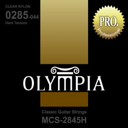 Olympia MCS2845H струны для классической гитары чистый нейлон, сильное натяжение, посеребренная оплетка (28-33-41-30w-36-44)