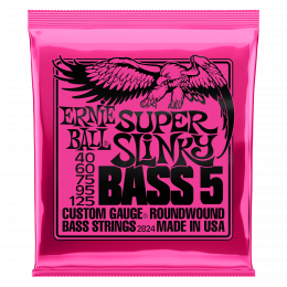 Ernie Ball 2824 струны для 5-струнной бас-гитары Nickel Wound Bass Super Slinky 5 (40-60-75-95-125) Ernie Ball 2824 струны для 5-струнной бас-гитары Nickel Wound Bass Super Slinky 5 (40-60-75-95-125)