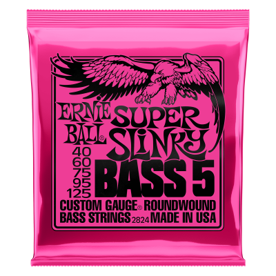 Ernie Ball 2824 струны для 5-струнной бас-гитары Nickel Wound Bass Super Slinky 5 (40-60-75-95-125) Ernie Ball 2824 струны для 5-струнной бас-гитары Nickel Wound Bass Super Slinky 5 (40-60-75-95-125)