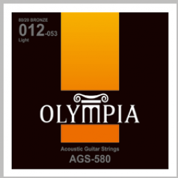 Olympia AGS580 струны для ак. гитары (12 - 16 - 24 - 35 - 42 - 53) Бронза