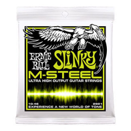Ernie Ball 2921 струны для эл.гитары M-STEEL Regular Slinky (10-13-17-26-36-46)