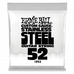 Ernie Ball 1952 струна одиночная для электрогитары, Серия Stainless Steel, Калибр: 52, Сердцевина: шестигранник; сталь, покрытая оловом, Обмотка: Ernie Ball 1952 струна одиночная для электрогитары, Серия Stainless Steel, Калибр: 52, Сердцевина: шестигранник; сталь, покрытая оловом, Обмотка: