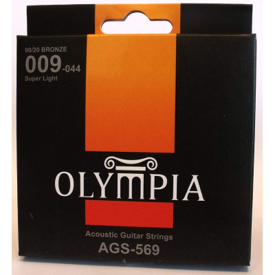 Olympia AGS569 струны для ак. гитары Bronze (9-12-22-28-35-44)