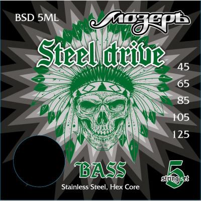 Мозеръ BSD 5ML - Medium-Light, Сталь ФРГ + Стальной сплав США (045-065-085-105-125) Мозеръ BSD 5ML - Medium-Light, Сталь ФРГ + Стальной сплав США (045-065-085-105-125)