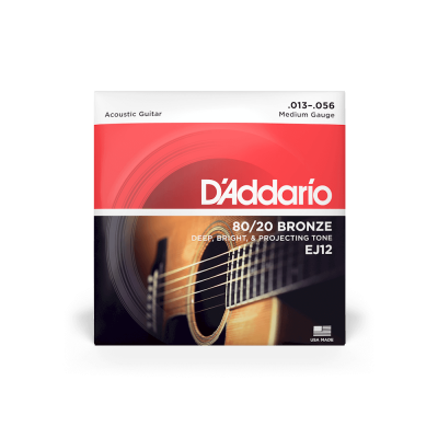 D'addario EJ12 - струны для акустической гитары ( 13 - 56 ) бронза 80/20
