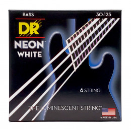 DR NWB6-30 - струны для 6-струнной бас-гитары, Калибр: 30-125, Серия: HI-DEF NEON™, Обмотка: посеребрёная/никелированая сталь, Покрытие: люминесцентно DR NWB6-30 - струны для 6-струнной бас-гитары, Калибр: 30-125, Серия: HI-DEF NEON™, Обмотка: посеребрёная/никелированая сталь, Покрытие: люминесцентно