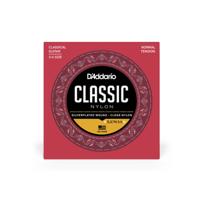 D'addario EJ27N 3/4 - струны для классической гитары 3/4 D'addario EJ27N 3/4 - струны для классической гитары 3/4