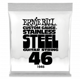 Ernie Ball 1946 струна одиночная для электрогитары, Серия Stainless Steel, Калибр: 46, Сердцевина: шестигранник; сталь, покрытая оловом, Обмотка: Ernie Ball 1946 струна одиночная для электрогитары, Серия Stainless Steel, Калибр: 46, Сердцевина: шестигранник; сталь, покрытая оловом, Обмотка: