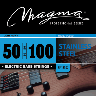 Magma Strings BE180S - Струны для бас-гитары 50-100, Серия: Stainless Steel, Обмотка: круглая, нержавеющая сталь, Натяжение: Light Heavy.