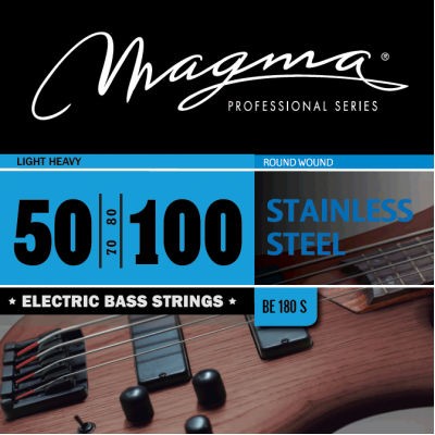Magma Strings BE180S - Струны для бас-гитары 50-100, Серия: Stainless Steel, Обмотка: круглая, нержавеющая сталь, Натяжение: Light Heavy. Magma Strings BE180S - Струны для бас-гитары 50-100, Серия: Stainless Steel, Обмотка: круглая, нержавеющая сталь, Натяжение: Light Heavy.