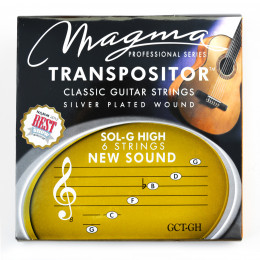 Magma Strings GCT-GH - Струны для классической гитары 1G 2D 3bB 4F 5C 6G нестандартный строй, Серия: Transpositor, Обмотка: посеребрёная.