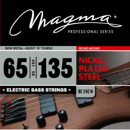 Magma Strings BE240N - Струны для бас-гитары 65-135, Серия: Nickel Plated Steel, Калибр: 65-85-105-135, Обмотка: круглая, никелированая сталь, Натяжен Magma Strings BE240N - Струны для бас-гитары 65-135, Серия: Nickel Plated Steel, Калибр: 65-85-105-135, Обмотка: круглая, никелированая сталь, Натяжен